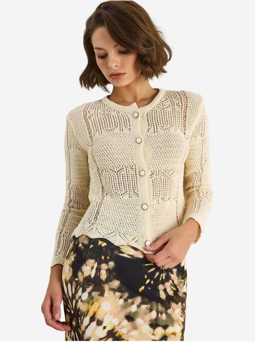 Gilet fin en maille luci avec fermeture à boutons lucci - Kiabi Gilet fin en maille luci avec fermeture à boutons lucci - Kiabi