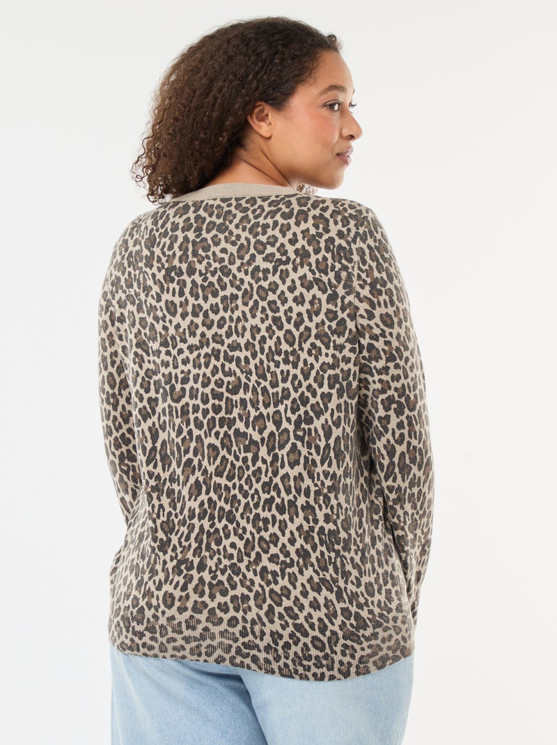 Gilet fin imprimé léopard Léopard - Kiabi
