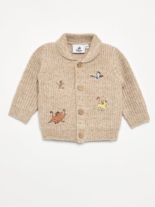Gilet forme cardigan 'Simba' 'Disney' avec broderies - Kiabi