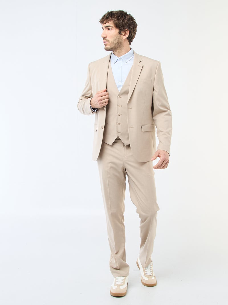 Gilet 'garçon de café' Beige - Kiabi