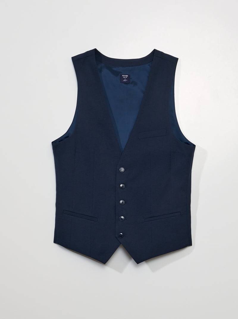 Gilet 'garçon de café' Bleu - Kiabi