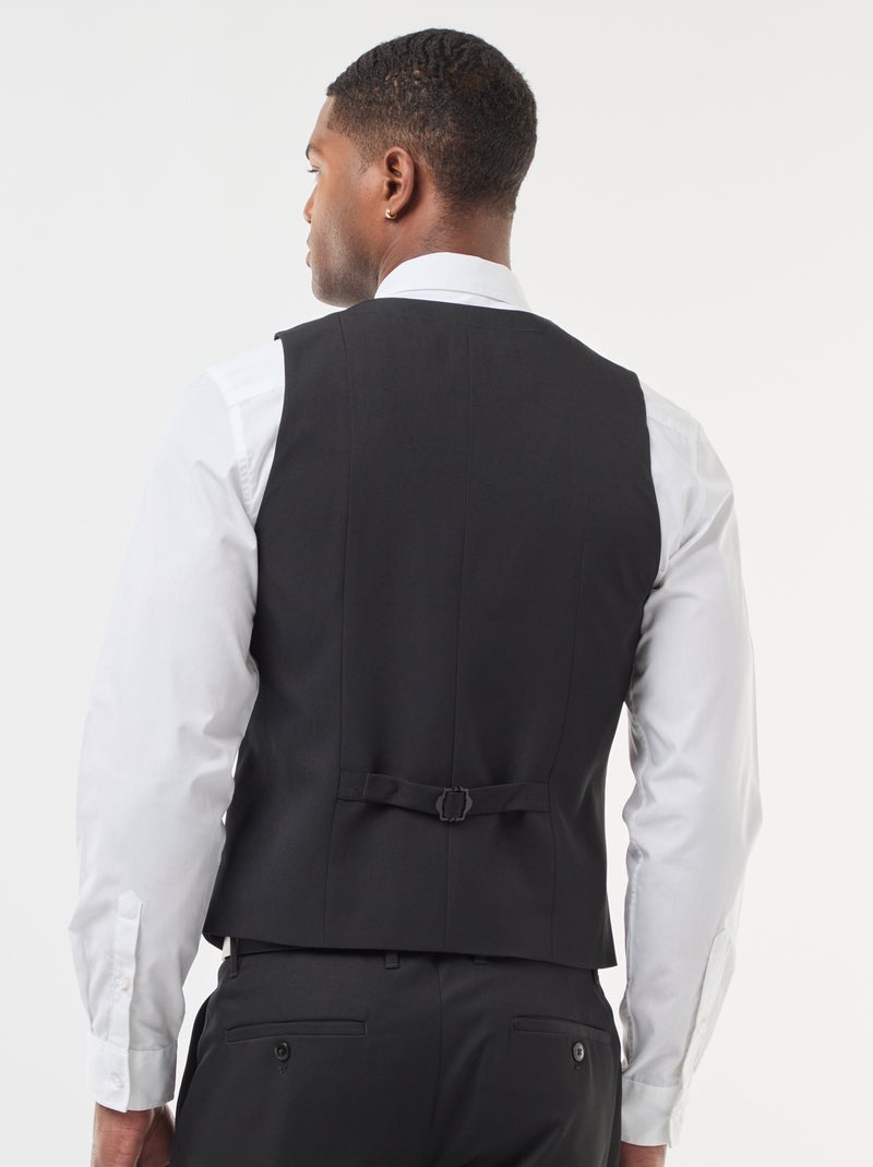 Gilet 'garçon de café' noir - Kiabi