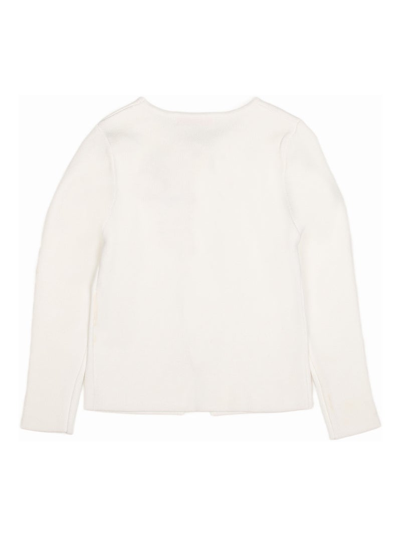 Gilet gauffré piqué Blanc - Kiabi