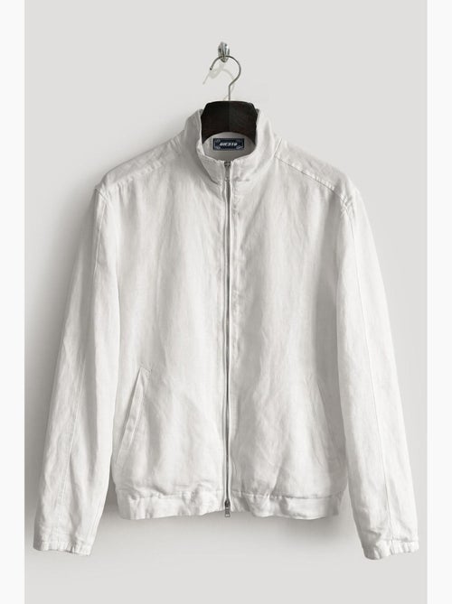 Gilet homme en tencel et lin giesto - Kiabi