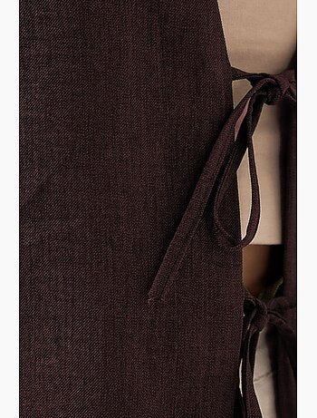 Gilet kimono col v mélange viscose bdart