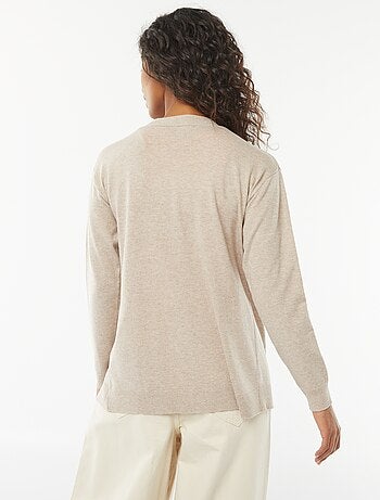 Gilet long en maille fine