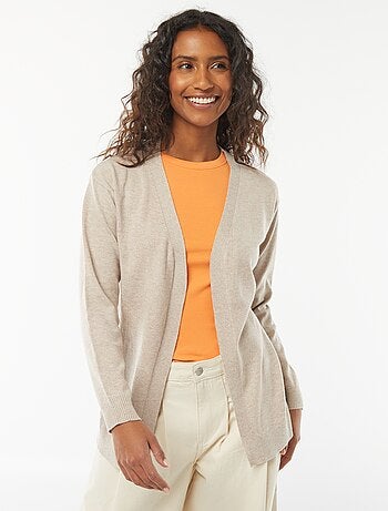 Gilet long en maille fine