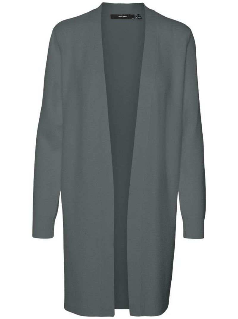 Gilet Long Femme Vero Moda Vert - Kiabi