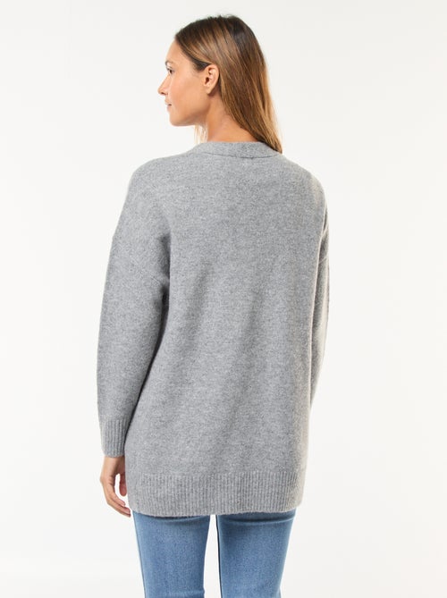 Gilet long ouvert - Kiabi