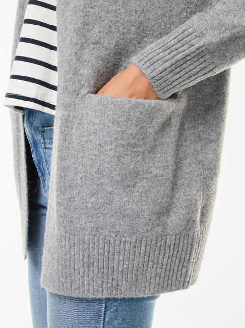 Gilet long ouvert - Kiabi