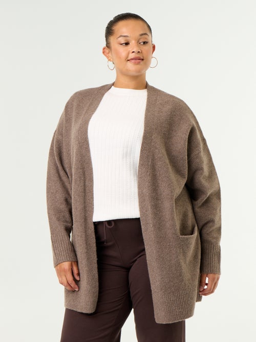 Gilet long ouvert - Kiabi