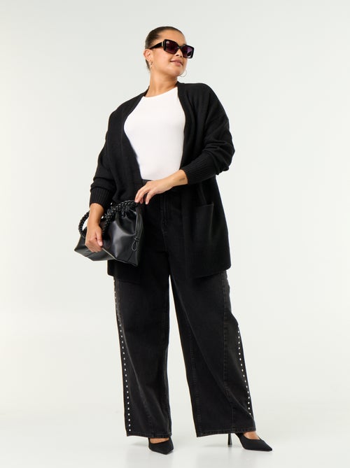 Gilet long ouvert - Kiabi