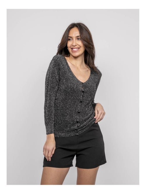 Gilet lurex kevel - Kiabi
