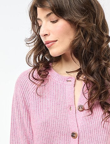 Gilet maille grosse jauge