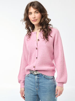 Gilet maille grosse jauge