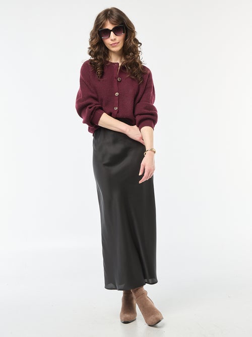 Gilet maille grosse jauge - Kiabi