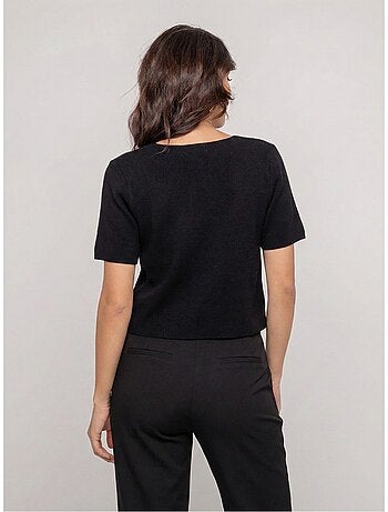 Gilet maille manches courtes kodalie