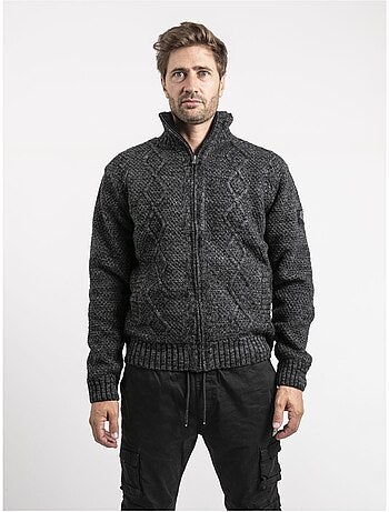 Gilet maille zippé lacido