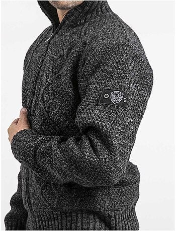 Gilet maille zippé lacido