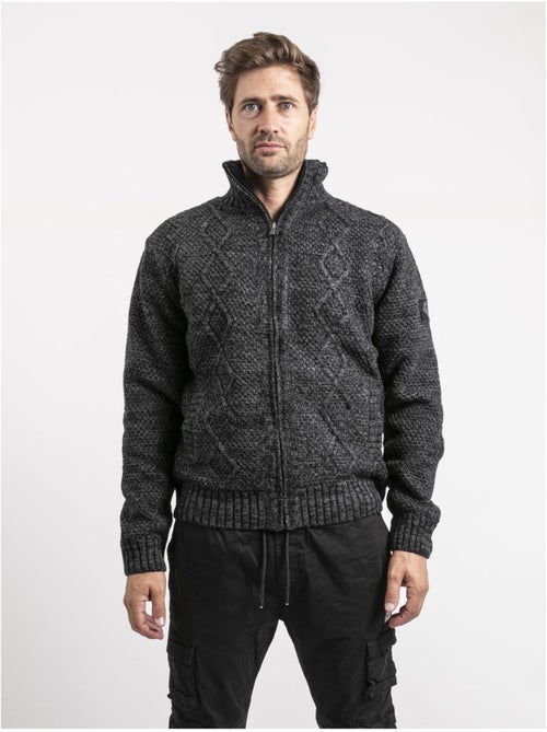 Gilet maille zippé lacido - Kiabi