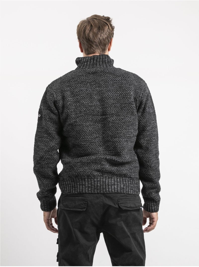Gilet maille zippé lacido gris anthracite - Kiabi