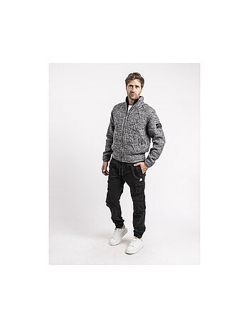 Gilet maille zippé lacido