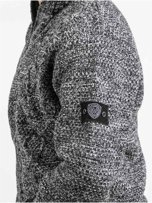 Gilet maille zippé lacido - Kiabi