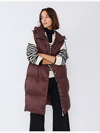 Gilet matelassé à capuche, mo fashion