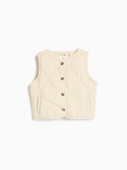 Gilet matelassé en velours côtelé, mo fashion - Kiabi Gilet matelassé en velours côtelé, mo fashion - Kiabi