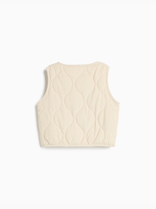 Gilet matelassé en velours côtelé, mo fashion - Kiabi Gilet matelassé en velours côtelé, mo fashion - Kiabi