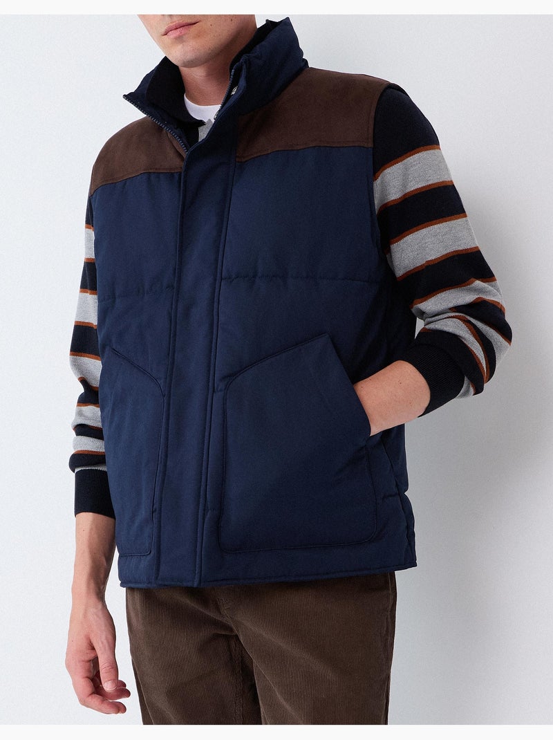 Gilet matelassé, mo fashion Bleu - Kiabi