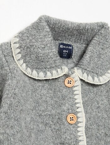 Gilet met contrasterende fantasieboorden