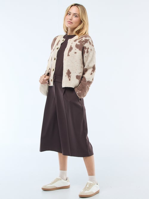 Gilet met koeienprint - Kiabi