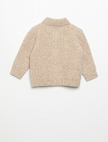 Gilet met sjaalkraag