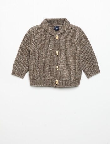 Gilet met sjaalkraag