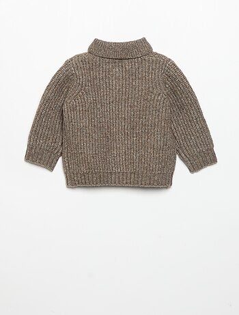 Gilet met sjaalkraag