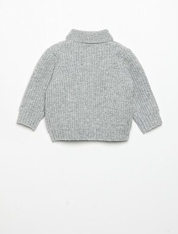 Gilet met sjaalkraag