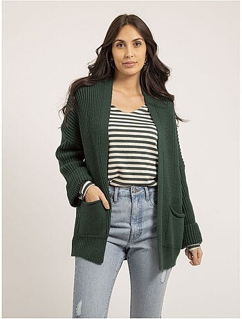 Gilet mi-long ouvert kirsten