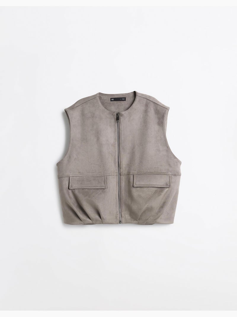 Gilet, mo fashion Gris - Kiabi