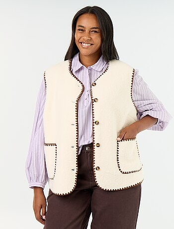 Gilet moutonné sans manches