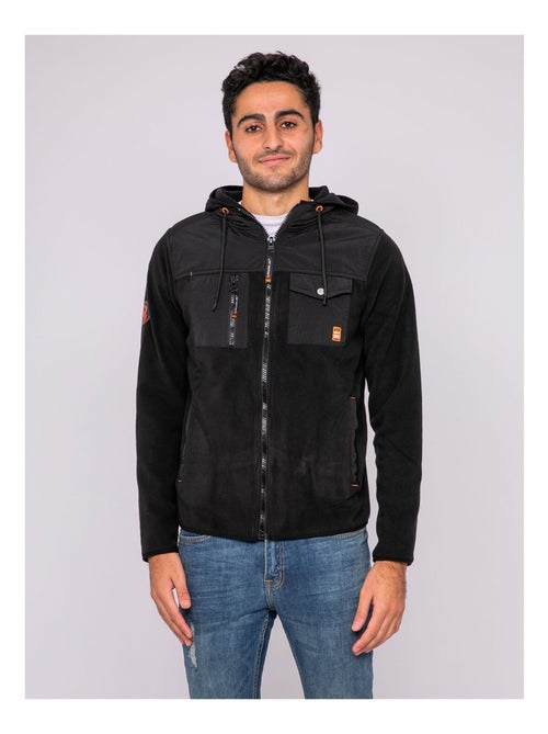 Gilet polaire capuche zip ziggy - Kiabi