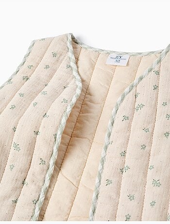 Gilet rembourré en coton à motif