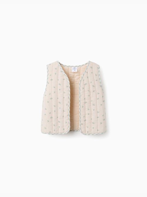Gilet rembourré en coton à motif - Kiabi Gilet rembourré en coton à motif - Kiabi