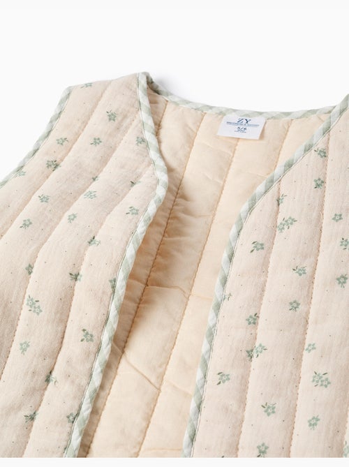Gilet rembourré en coton à motif - Kiabi Gilet rembourré en coton à motif - Kiabi