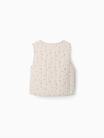 Gilet rembourré en coton à motif