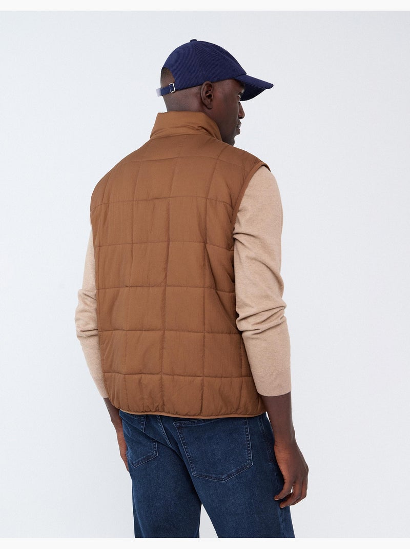Gilet rembourré, mo fashion Marron - Kiabi