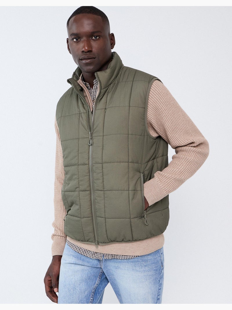 Gilet rembourré, mo fashion Vert - Kiabi