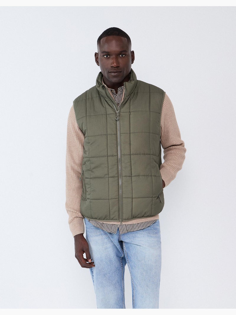 Gilet rembourré, mo fashion Vert - Kiabi