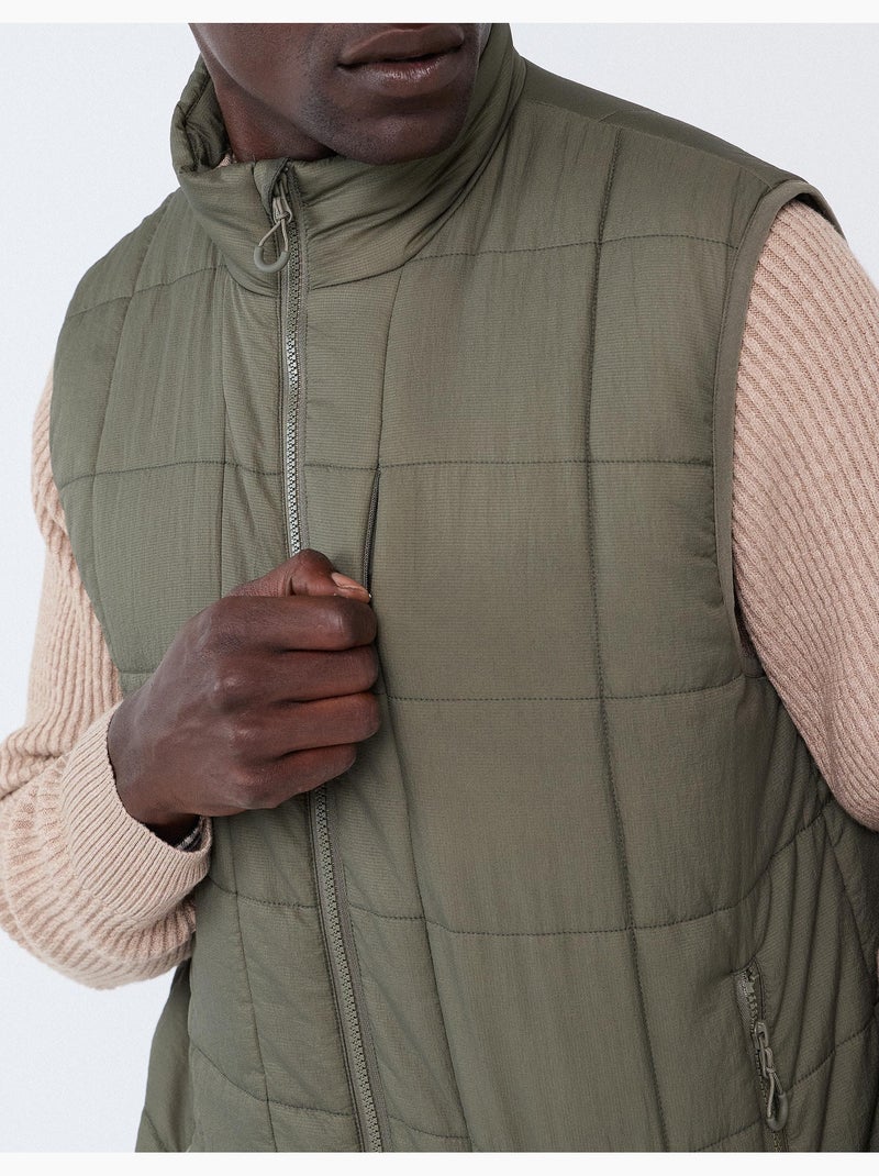 Gilet rembourré, mo fashion Vert - Kiabi