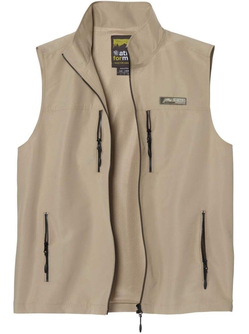 Gilet reporter zippé - atlas for men - Kiabi Gilet reporter zippé - atlas for men - Kiabi